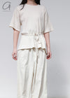 BASERANGE Silk trousers TRSI-WS-000 UNDYED